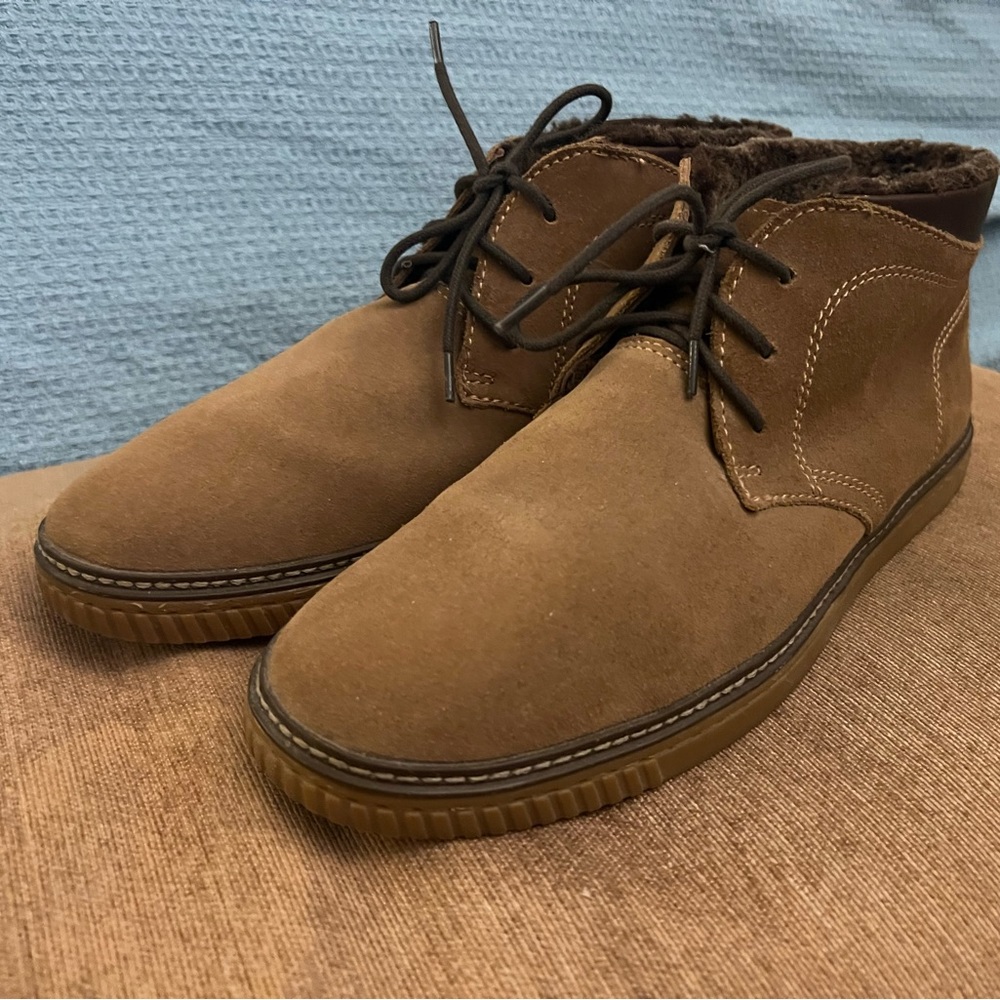 Johnston & Murphy Wallace Shearling Chukka Boots Size 11